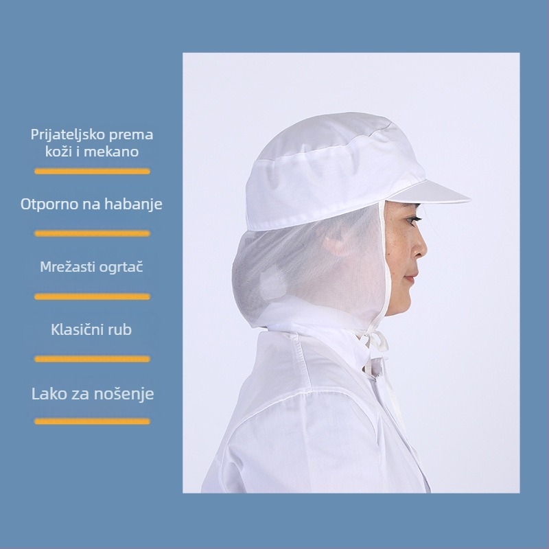 Unisex mrežasta kapa s plochim vrhom i velikim obodom, poliester-pamuk poplin, jednostavno tkanje, mogućnost tiskanja logotipa