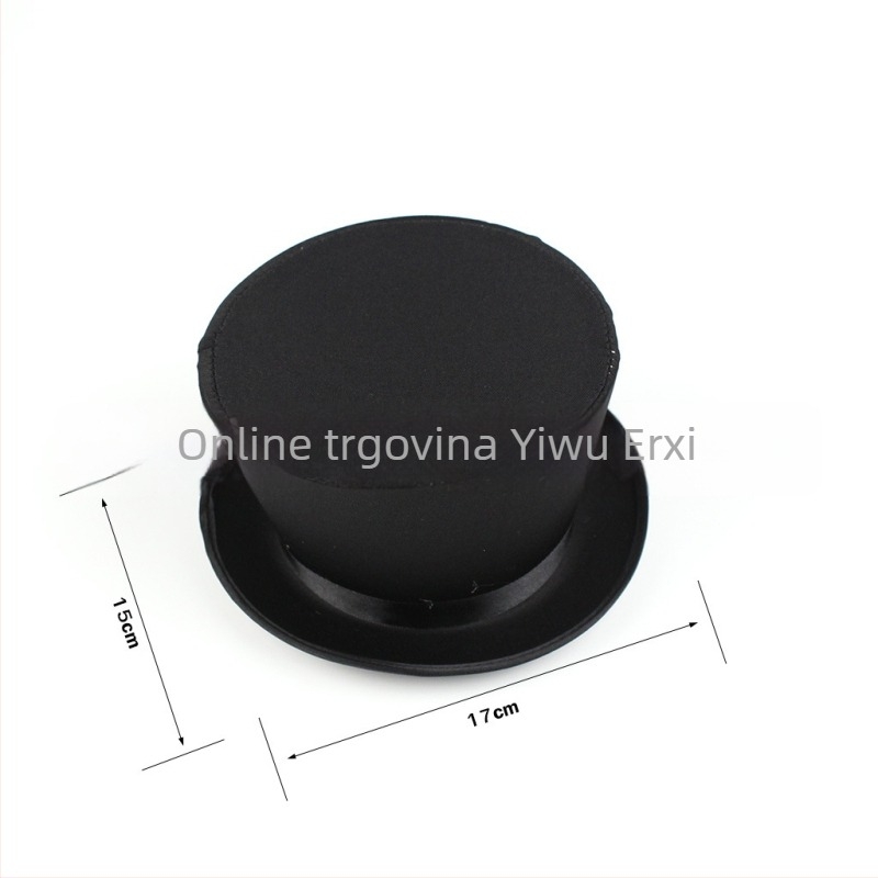 Topper šešir s cvijetom za glavu, unisex, ravni vrh, kratka rub, plastika