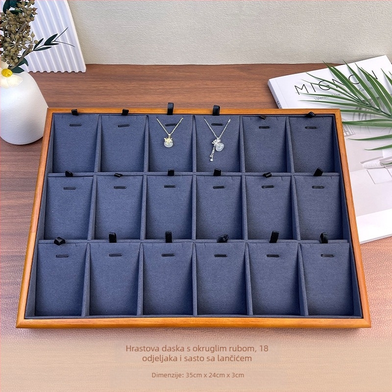 Pladanj za nakit od masivnog drveta za lanac — stalak za nakit, tehnika spajanja, vrhunski dojam