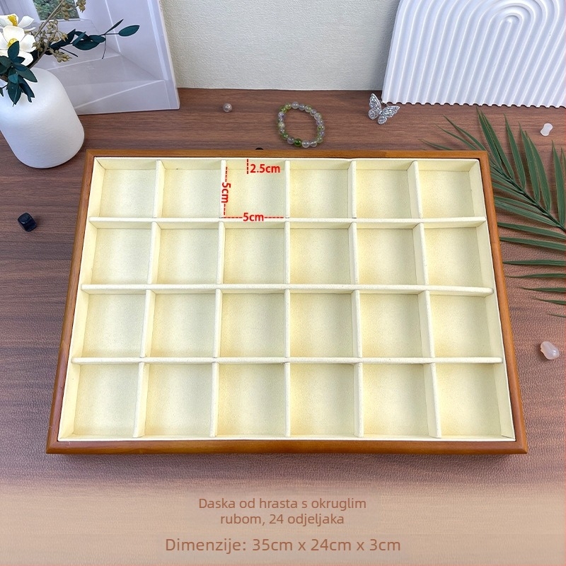 Pladanj za nakit od masivnog drveta za lanac — stalak za nakit, tehnika spajanja, vrhunski dojam