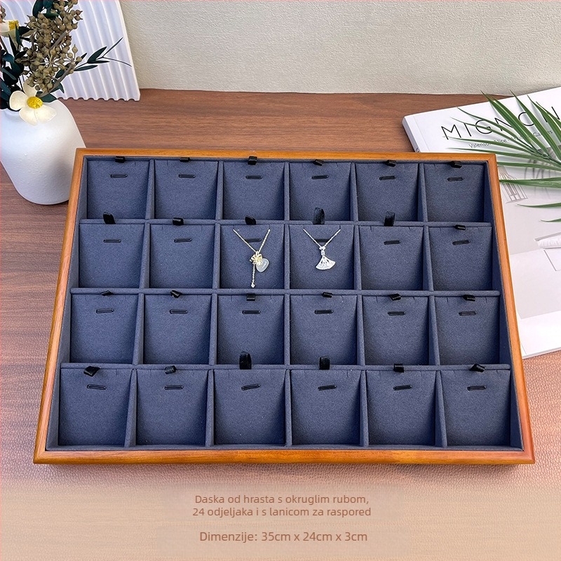 Pladanj za nakit od masivnog drveta za lanac — stalak za nakit, tehnika spajanja, vrhunski dojam