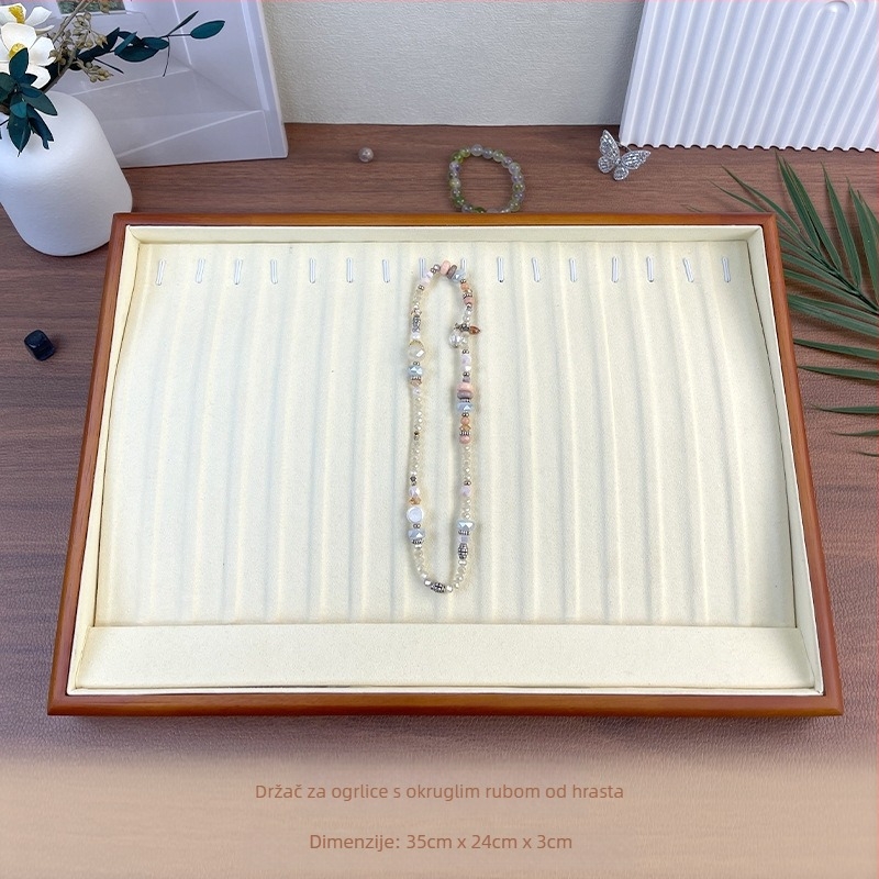 Pladanj za nakit od masivnog drveta za lanac — stalak za nakit, tehnika spajanja, vrhunski dojam