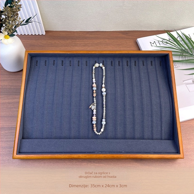 Pladanj za nakit od masivnog drveta za lanac — stalak za nakit, tehnika spajanja, vrhunski dojam