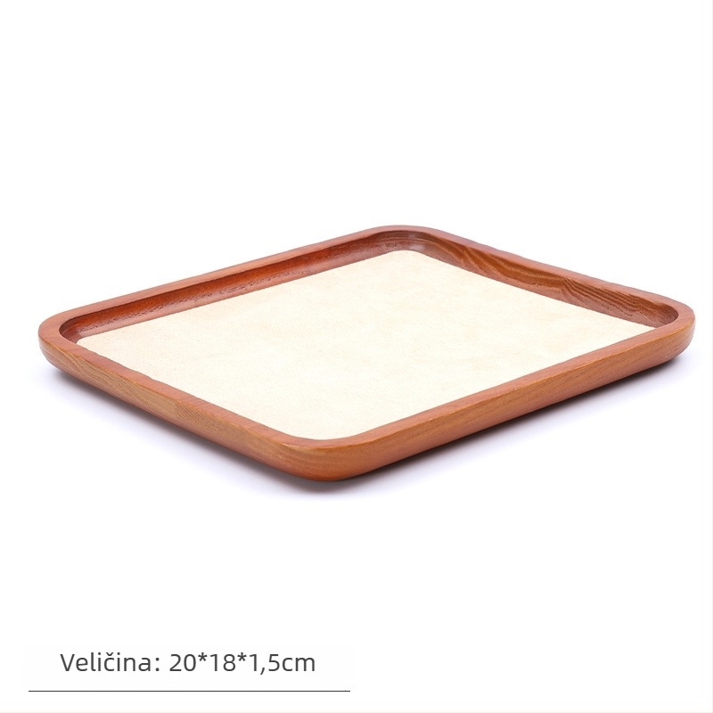 Držač za nakit od masivnog drveta, monolitni jednoplošni dizajn, umjetnički stil, spajanje — Tewanxin