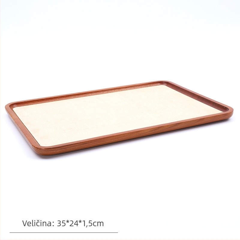 Držač za nakit od masivnog drveta, monolitni jednoplošni dizajn, umjetnički stil, spajanje — Tewanxin