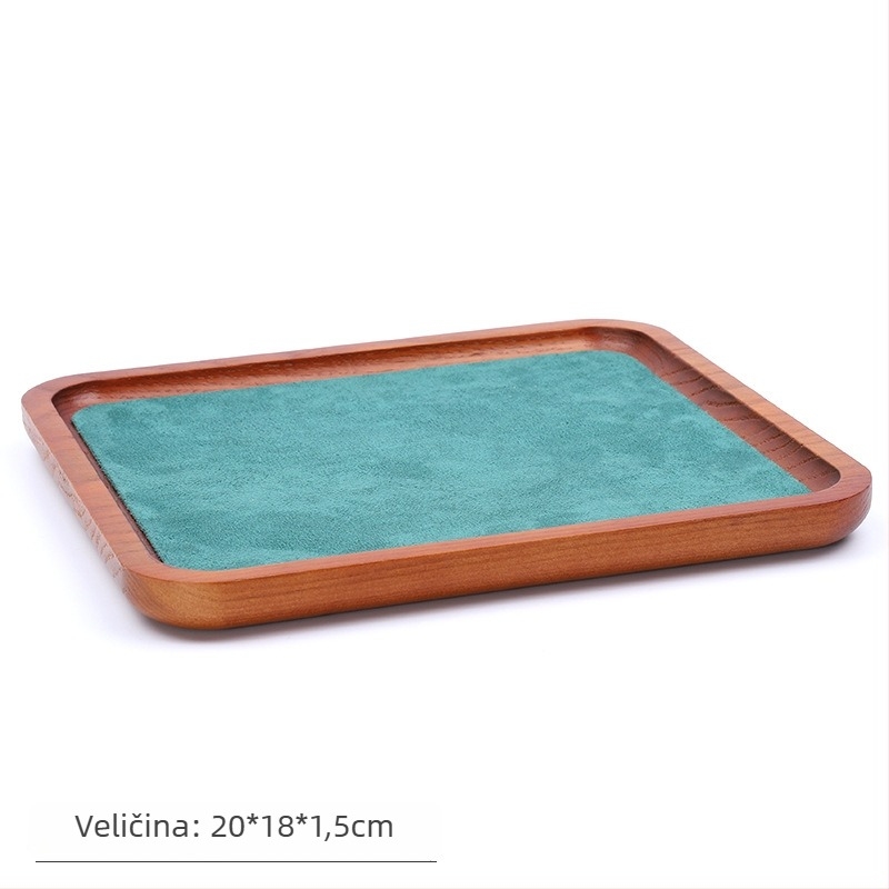 Držač za nakit od masivnog drveta, monolitni jednoplošni dizajn, umjetnički stil, spajanje — Tewanxin