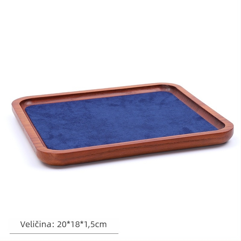 Držač za nakit od masivnog drveta, monolitni jednoplošni dizajn, umjetnički stil, spajanje — Tewanxin