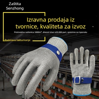 Rukavice od čeličnog žice, otporne na rezanje, razred 9, za rezanje i klanje