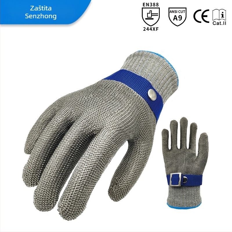 Rukavice od čeličnog žice, otporne na rezanje, razred 9, za rezanje i klanje