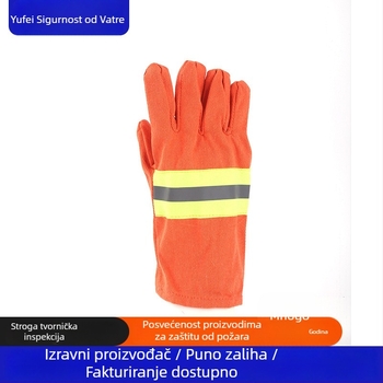 Yufei vatrogasne rukavice, otporne na visoke temperature, otporne na plamen, otporne na habanje, Fanglun materijal, za spašavanje u požaru