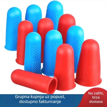 Set silikonskih zaštitnika za prste u tri veličine: veliko, srednje, malo – otporno na visoke temperature, zaštita od opeklina
