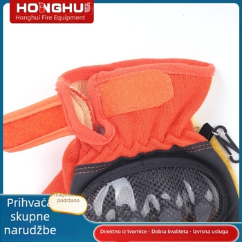Nove rukavice za spašavanje u hitnim slučajevima — koža goveda, otporne na habanje, toplinski izolirane i otporne na plamen, zaštitne vatrogasne rukavice