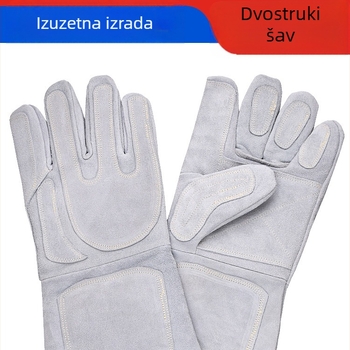 Zaštitne rukavice za kućne ljubimce, produžene i debele od kože krave, protiv psijeg ugriza, trening rukavice za manipulaciju i trening grabljivica, protiv ujeda zmija, spašavajuće rukavice