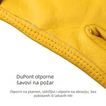 Rukavice od kože goveda vrhunske klase, zaštitne i otporne na habanje za vanjsku vožnju biciklom i zavarivanje