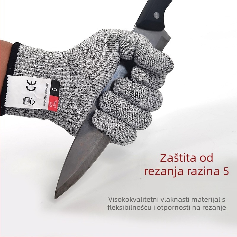 Qin Sail HPPE rukavice otporne na rez – Grade 5 zaštita za rezanje stakla, vrtlarstvo i stolariju