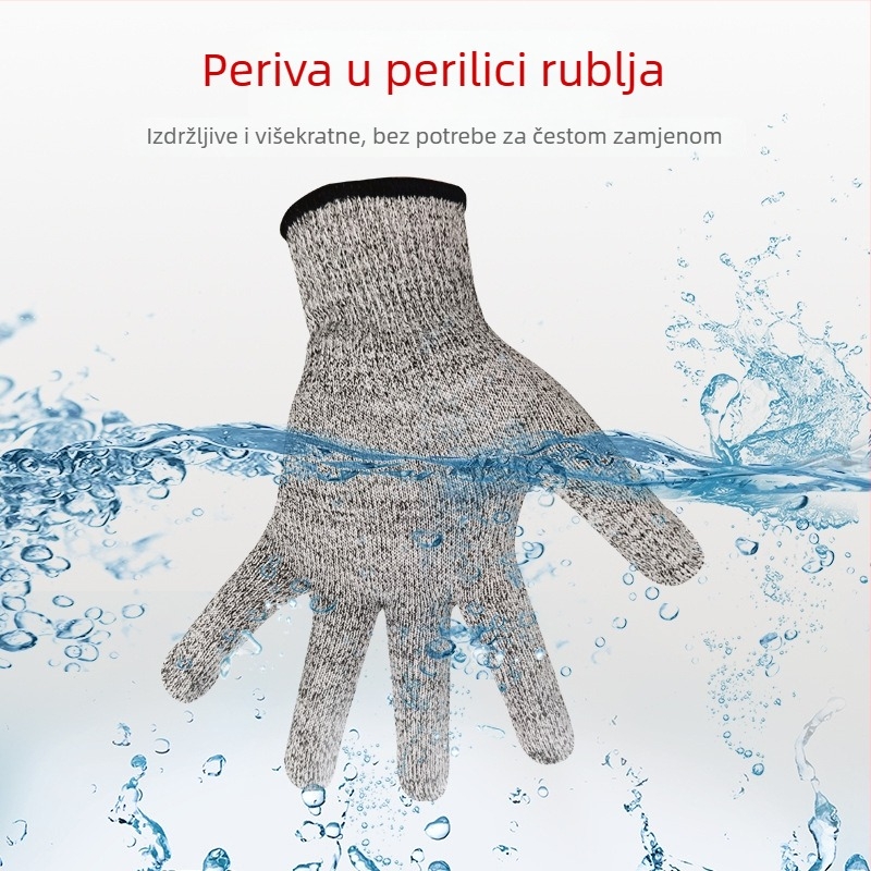 Qin Sail HPPE rukavice otporne na rez – Grade 5 zaštita za rezanje stakla, vrtlarstvo i stolariju