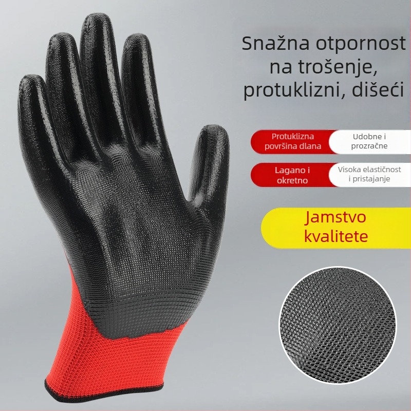 Nitril rukavice za rad – protivklizne, vodootporne, antistatične, otporne na ulje, izdržljive