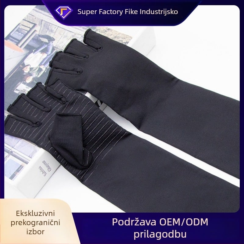 Dugi rukav s polu-prstom za zaštitu od sunca – unisex, sve sezone; smjesa vlakana bakra 88% i spandexa 12%
