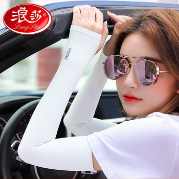 Rukavice za podlakticu od ice silk s UV zaštitom, dugi, najlon baza, sadržaj 90.8%