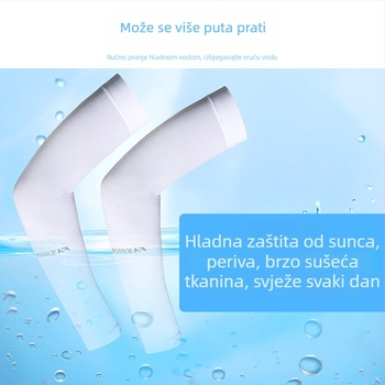 Rukavice za podlakticu od ice silk s UV zaštitom, dugi, najlon baza, sadržaj 90.8%