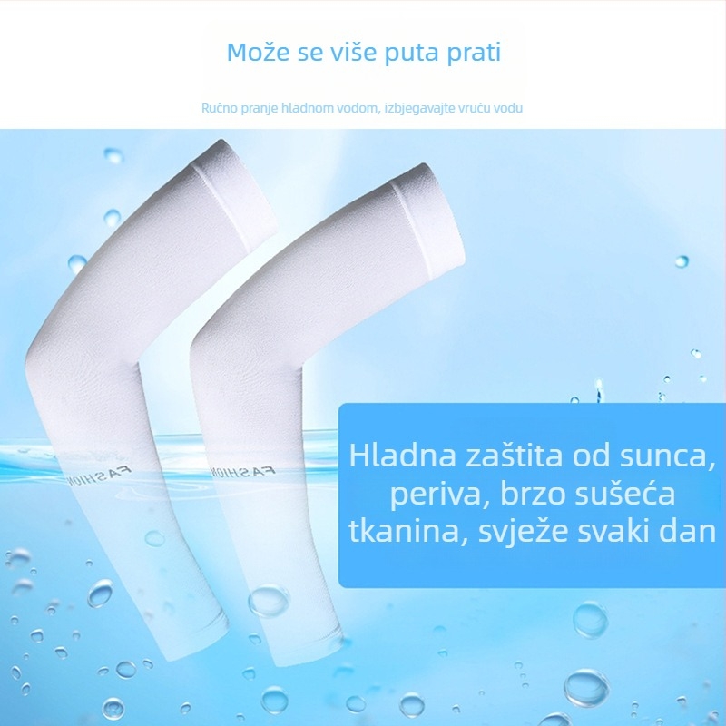 Rukavice za podlakticu od ice silk s UV zaštitom, dugi, najlon baza, sadržaj 90.8%