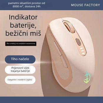 M500 bežična miša, optički senzor 2400 DPI, 6 tipki, 2.4GHz, Plug-and-Play