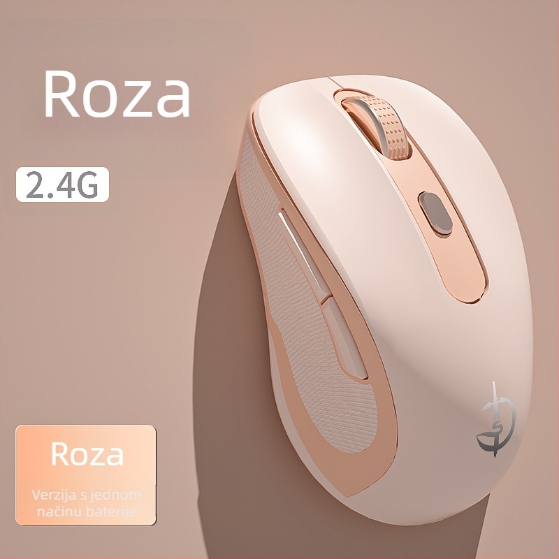 M500 bežična miša, optički senzor 2400 DPI, 6 tipki, 2.4GHz, Plug-and-Play