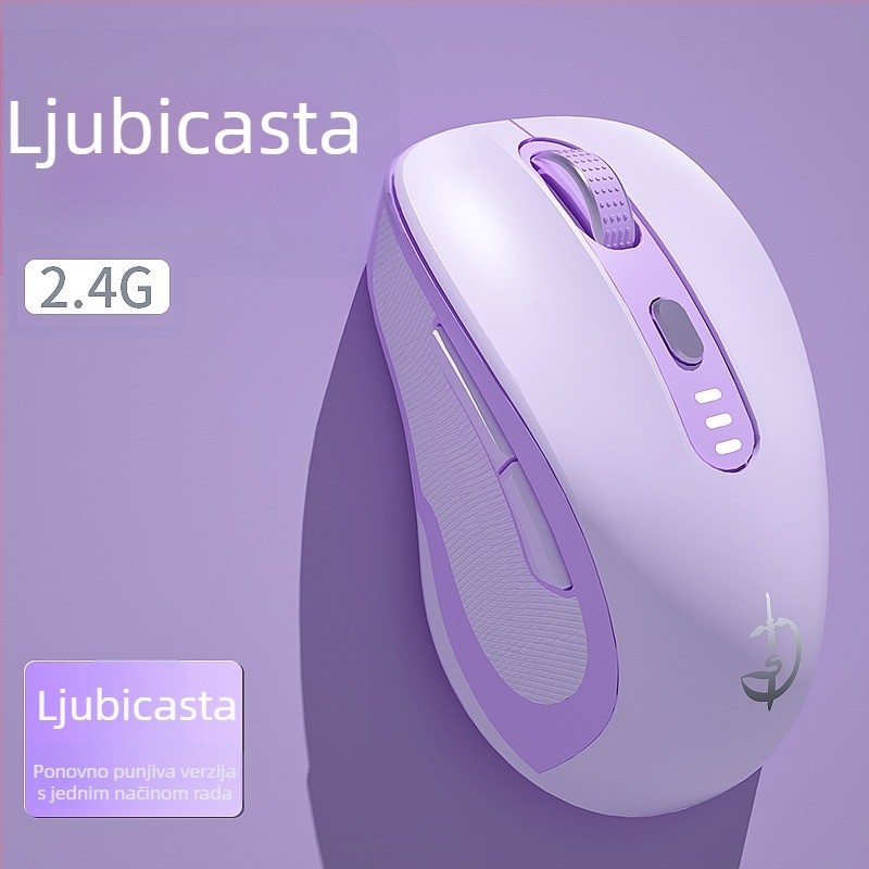 M500 bežična miša, optički senzor 2400 DPI, 6 tipki, 2.4GHz, Plug-and-Play