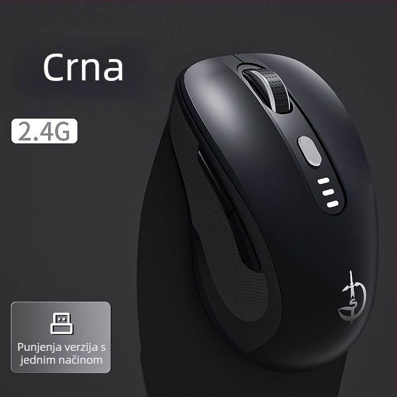 M500 bežična miša, optički senzor 2400 DPI, 6 tipki, 2.4GHz, Plug-and-Play