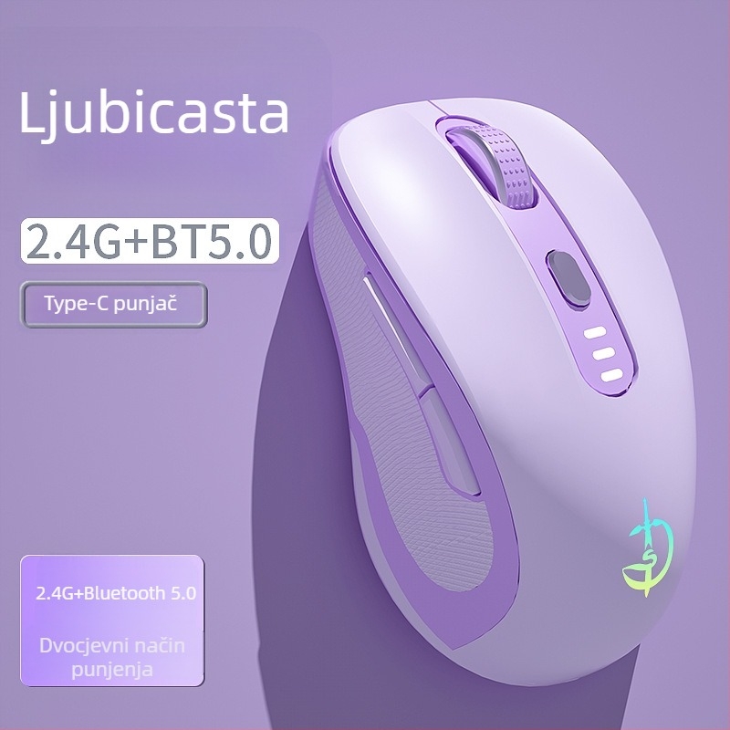M500 bežična miša, optički senzor 2400 DPI, 6 tipki, 2.4GHz, Plug-and-Play
