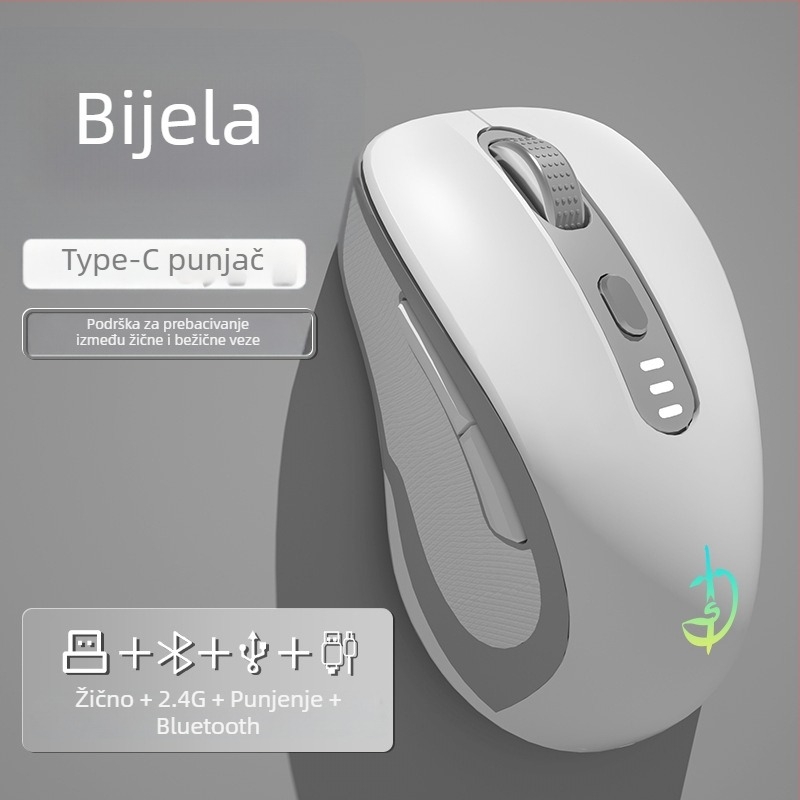 M500 bežična miša, optički senzor 2400 DPI, 6 tipki, 2.4GHz, Plug-and-Play