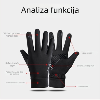 Rukavice za biciklizam – prozračne, brzo se sušeće, protuklizne, unisex za odrasle, model B04