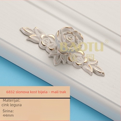 Ručka za vrata ormara - Treasure map, model 6832, cinkova legura, elektroplatiranje, za sve vrste ormara i garderobe