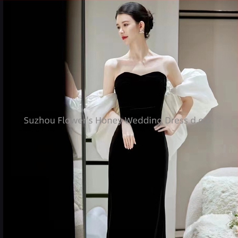 Saten šal s puff rukavima za svečani bridal look, monohromatski uzorak, jednostavan stil, dekorativni dodatak za vjenčanu fotografiju