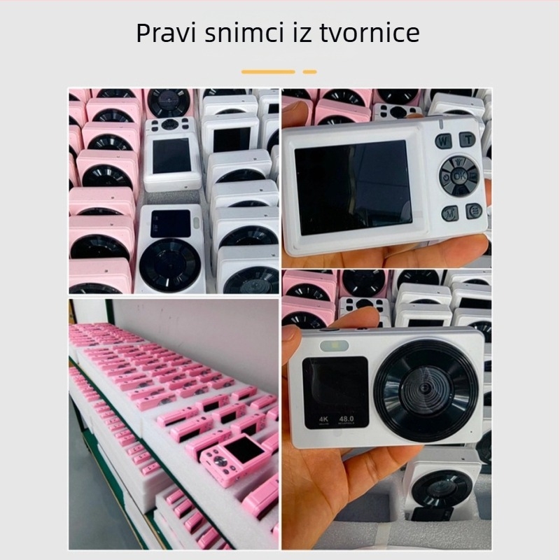 Studentska digitalna kamera s dvostrukim zaslonom — 4K/30fps, 18x optični zum, CMOS senzor, autofokus