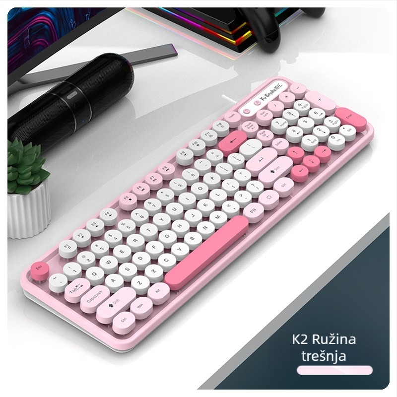 Viper K2 žični set tipkovnice i miša - 98 tipki, vodootporan dizajn, kabel duljine 1,5 m, plastična konstrukcija