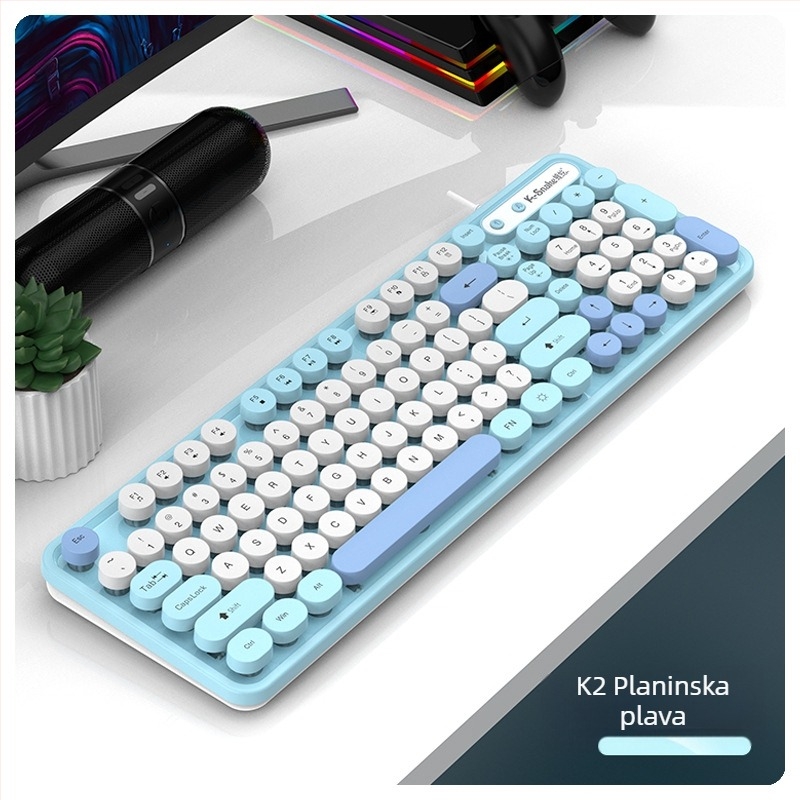 Viper K2 žični set tipkovnice i miša - 98 tipki, vodootporan dizajn, kabel duljine 1,5 m, plastična konstrukcija