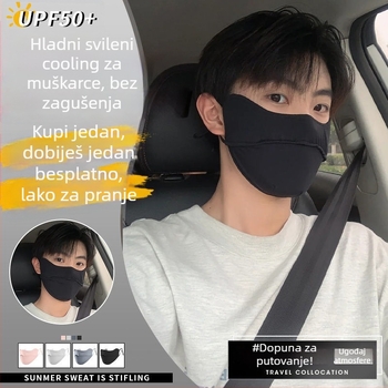 Maska za cijelo lice od silikona s UV zaštitom i zaštitom očiju, tanak dizajn, za odrasle