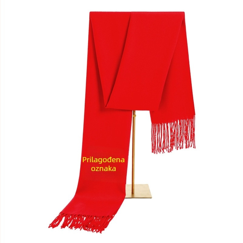 Šal s twill tkanjem, umjetna vuna, poliesterska mješavina 71-80%, zadržava toplinu, za četiri sezone