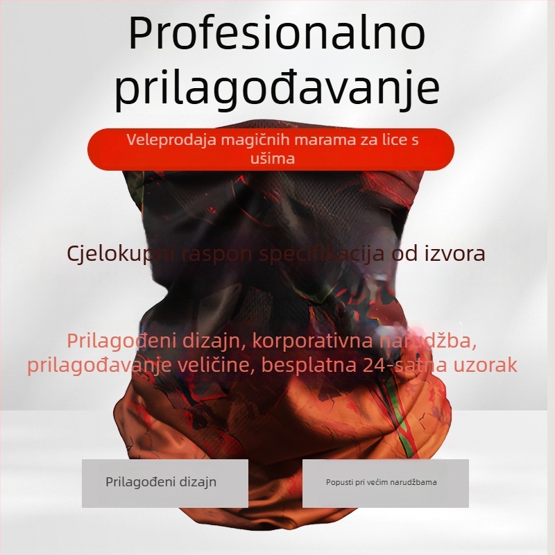 Vanjska biciklistička kapa/maske od Ice Silk – brzo sušenje, unisex za odrasle, prilagodljivo logo, za vanjske aktivnosti i trčanje