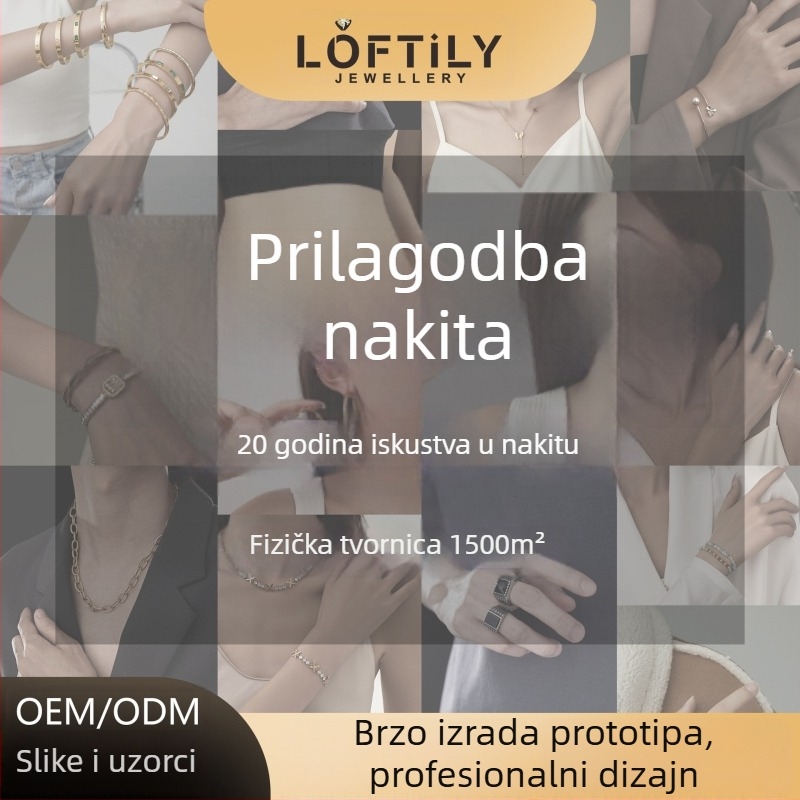 Set nakita od titan čelika: jednostavan, unisex; naušnice + ogrlica + narukvica; lanac s križem; opseg 21–50 cm, proširenje ≥11 cm