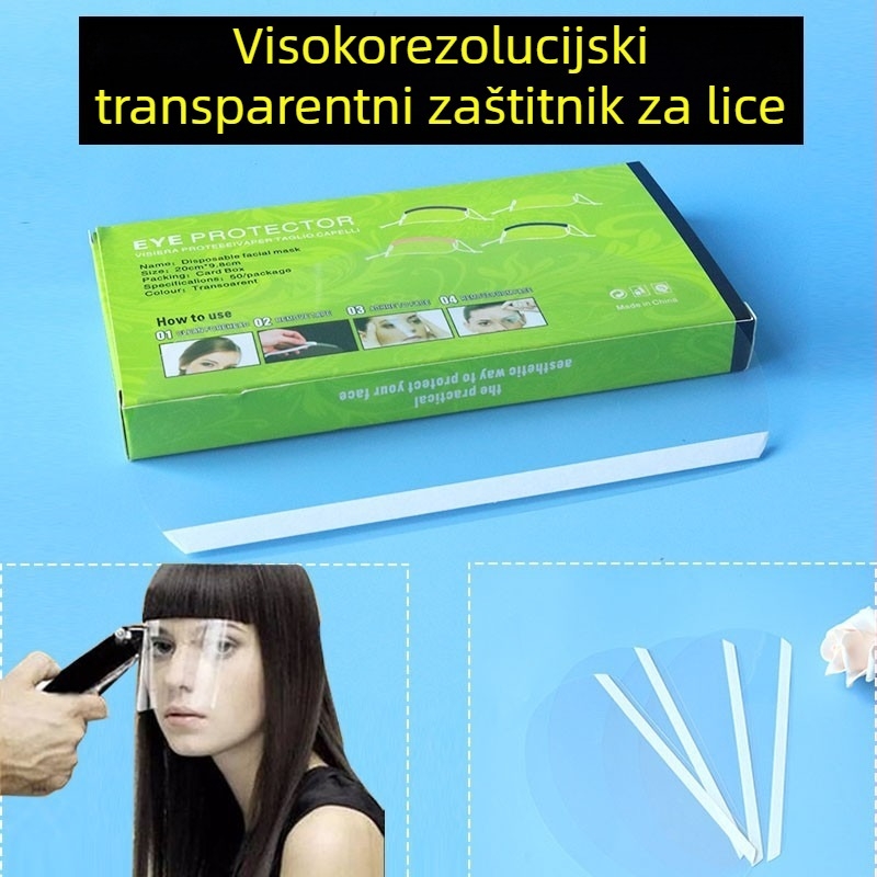 Xingya Jednokratna prozirna zaštitna maska za friziranje, zaštita očiju, vodootporna, za salone