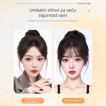 Perika od pravih ljudskih vlasi s baby hairs uz liniju dlake, ručno tkano, ravna kosa, prirodna linija dlake