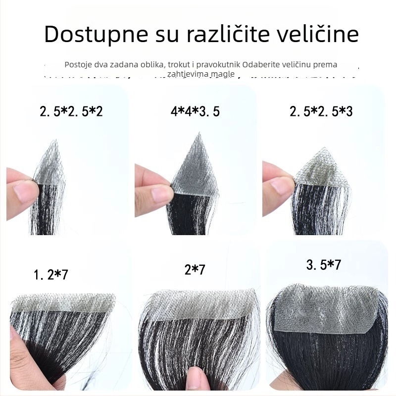 Longyang Z Ručno tkana perika od pravih vlasi, ravna kosa, može se bojati ili permirati