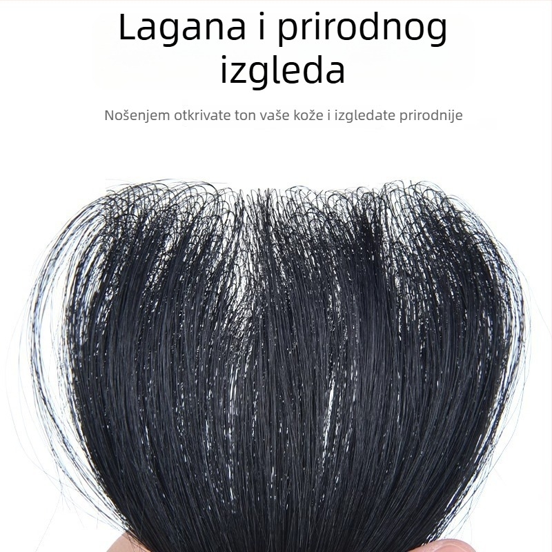 Longyang Z Ručno tkana perika od pravih vlasi, ravna kosa, može se bojati ili permirati