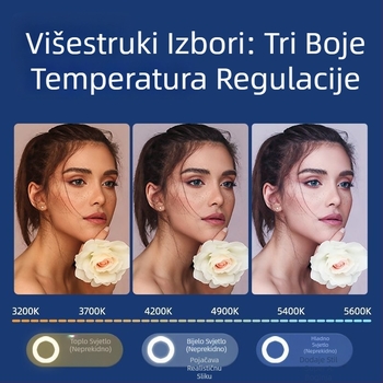 LED dopunsko svjetlo za studijsko fotografiranje, sferično meko svjetlo, 100W, temperatura boje 5500K±200K / 5600K±200K, tri temperature boje