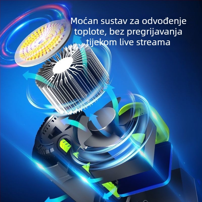 LED dopunsko svjetlo za studijsko fotografiranje, sferično meko svjetlo, 100W, temperatura boje 5500K±200K / 5600K±200K, tri temperature boje