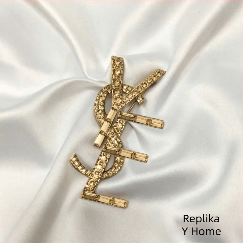 Broš s dijamantnim ugradom, dizajn slova Y, legura, kopča za svilenu šalu, dekorativni dodatak za žene