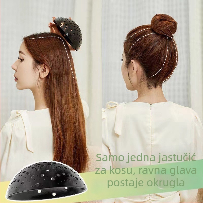 Dodatak za kosu za volumen krune i stiliziranje punđe – materijal TPR, japansko-korejski stil, proljeće 2025