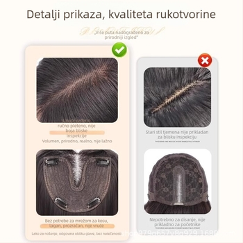 Paruka za žene, ravna kosa, model JS0605, kosa od proteinskih vlakana, mehanizam obrade